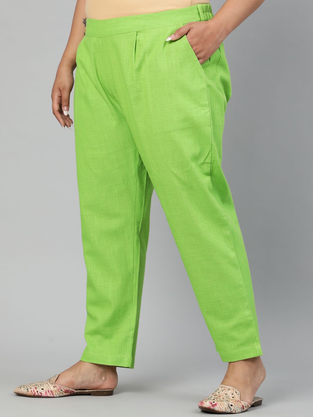 Urbano Plus Men's Green Cotton Light Weight Non-Stretch Regular Fit Ca –  Urbano Fashion